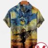 Halloween Pumpkin Starry Night Halloween Hawaiian Shirt, Unique Gifts For Friends - Vesles2014S 1