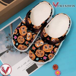 Halloween Scary Pumpkin Classic Clogs Shoes, Unique Gift From  Vesles2014S
