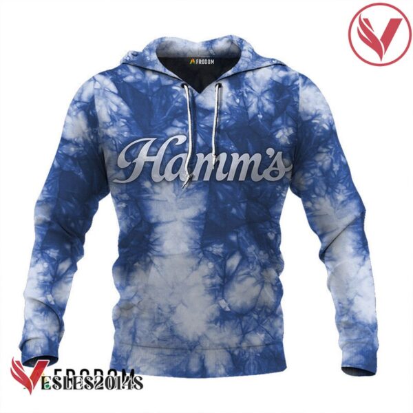 Hamm's Beer Blue Tie-dye Hoodie & Zip Hoodie - Vesles2014S 1