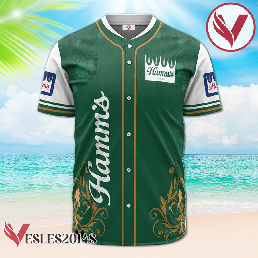 Hamm's Beer St. Patrick's Day Leprechaun Baseball Jersey, Perfect Gifts For Fans - Vesles2014S 2