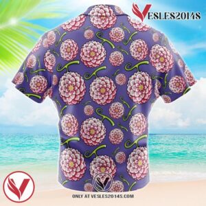 Hana Hana no Mi One Piece Hawaiian Button Up Shirt, Perfect Gifts For Anime Lovers - Vesles2014S 1