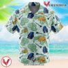 Handsome Squidward Pattern Spongebob Squarepants Hawaiian Button Up Shirt, Perfect Gifts For Anime Lovers - Vesles2014S