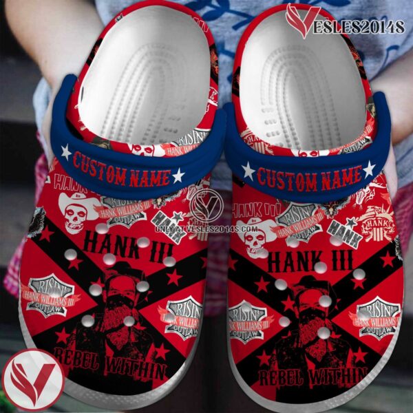 Hank III Music Crocs Crocband Clogs Shoes, Unique Gifts For Fans - Vesles2014S