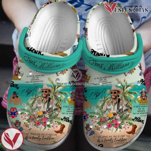 Hank Williams Jr Music Crocs Crocband Clogs Shoes, Unique Gifts For Fans Style 1 - Vesles2014S