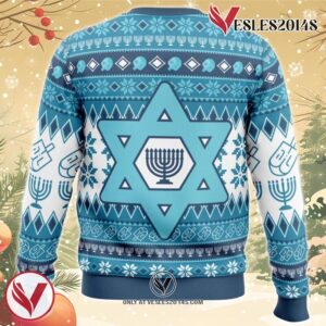 Hanukkah Ugly Christmas Sweater, Unique Christmas Gift For Fans - Vesles2014S 1