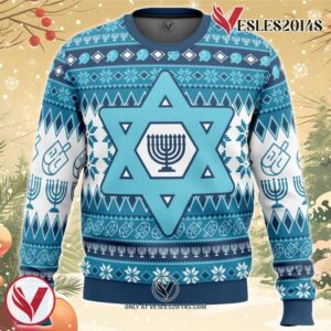 Hanukkah Ugly Christmas Sweater, Unique Christmas Gift For Fans - Vesles2014S