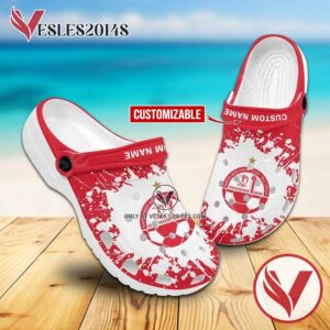 Hapoel Be’er Sheva B.C. Crocs Clogs Sandals, Unique Footwear For Fans - Vesles2014S