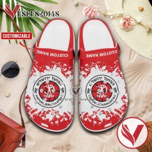 Hapoel Jerusalem B.C. Crocs Clogs Sandals, Unique Footwear For Fans - Vesles2014S 1