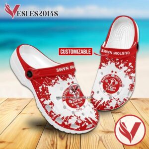 Hapoel Tel-Aviv Crocs Clogs Sandals, Unique Footwear For Fans - Vesles2014S