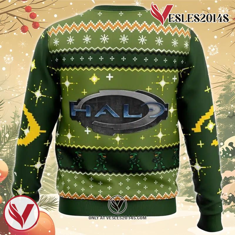 Happy Halo-Days Halo Ugly Christmas Sweater, Unique Christmas Gift For Fans - Vesles2014S 1