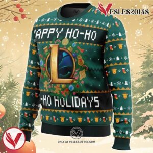 Happy Ho-Ho-Ho Holidays League of Legends Ugly Christmas Sweater, Unique Christmas Gift For Fans - Vesles2014S 1