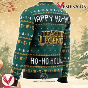 Happy Ho-Ho-Ho Holidays League of Legends Ugly Christmas Sweater, Unique Christmas Gift For Fans - Vesles2014S 2