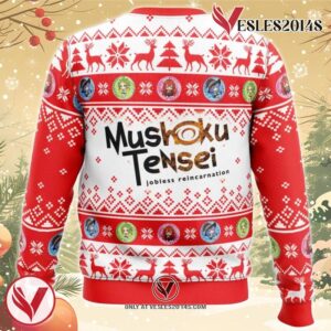 Happy Holidays Mushoku Tensei Jobless Reincarnation Ugly Christmas Sweater, Unique Christmas Gift For Fans - Vesles2014S 1