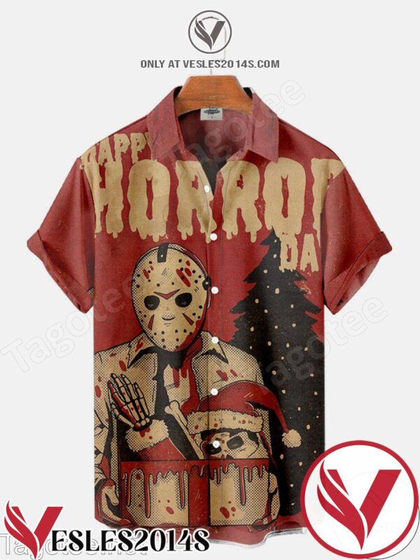 Happy Horror Day Jason Voorhees Halloween Hawaiian Shirt, Unique Gifts For Friends - Vesles2014S 1