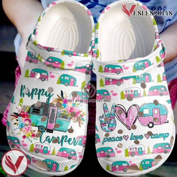 Happy Mini Camper Clogs Shoes Birthday Christmas Gifts For Men Women, Unique Gift From  Vesles2014S