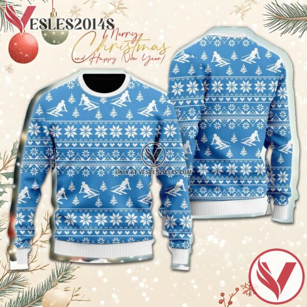 Happy Skiing Winter Sport Ugly Sweater, Unique Winter Outfits For Fans - Vesles2014S  1