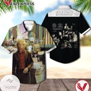 Hard Promises Album Cover By Tom Petty And The Heartbreakers Hawaiian Shirt, Best Gift For Music Lovers Vesles2014S