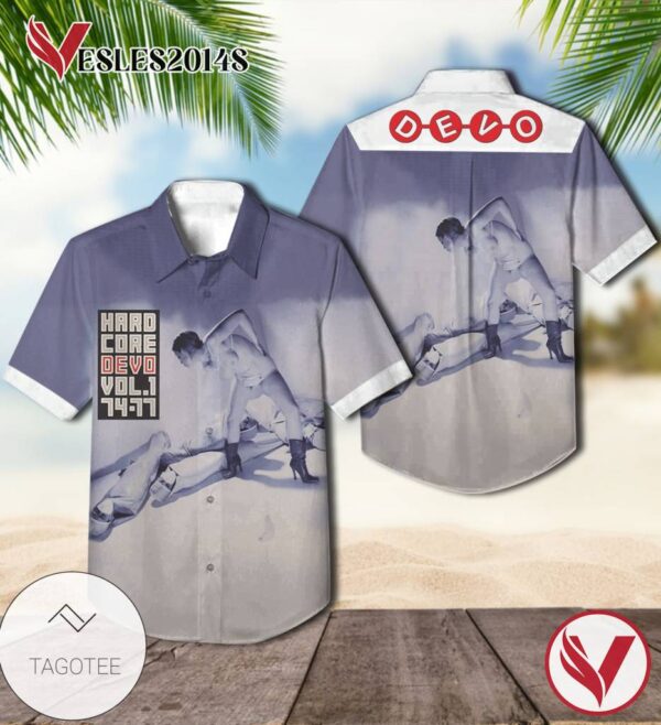 Hardcore Devo Volume One Album Cover Hawaiian Shirt, Best Gift For Music Lovers Vesles2014S