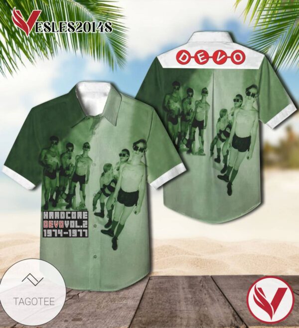 Hardcore Devo Volume Two Album Cover Hawaiian Shirt, Best Gift For Music Lovers Vesles2014S