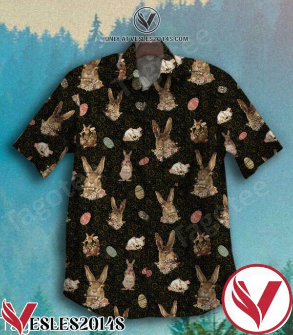 Hares With Easter Eggs Hawaiian Shirt, Unique Gifts For Friends - Vesles2014S 1