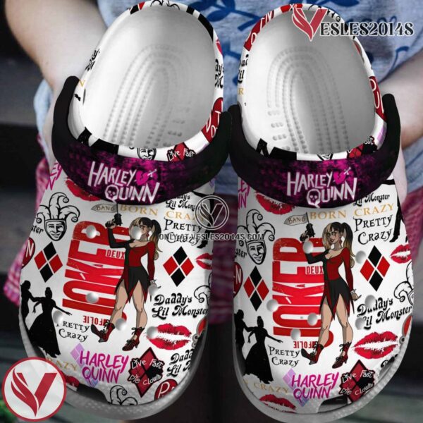 Harley Quinn Movie Crocs Crocband Clogs Shoes Comfortable For Men Women and Kids Style 1 - Vesles2014S
