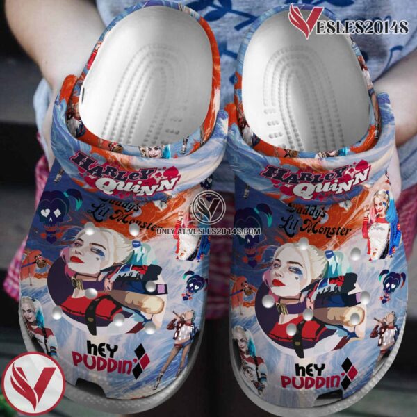 Harley Quinn Movie Crocs Crocband Clogs Shoes Comfortable For Men Women and Kids Style 2 - Vesles2014S