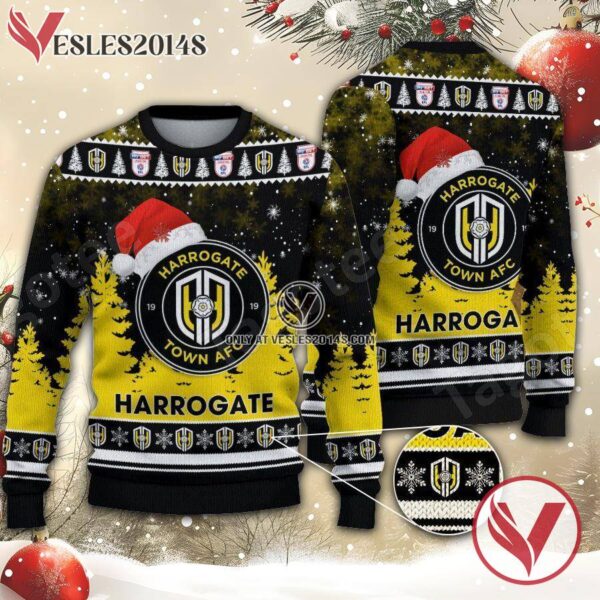 Harrogate Town AFC Sport Ugly Christmas Sweater, Unique Gifts For Fans - Vesles2014aS 1