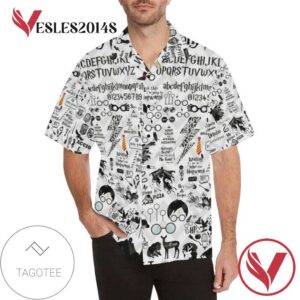Harry Potter For men And Women Graphic Print Short Sleeve Hawaiian Casual Shirt Vesles2014S 1