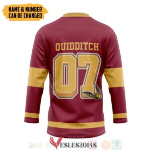 Harry Potter Gryffindor House Personalized Hockey Jersey, Trending Gifts For Fans - Vesles2014s 1