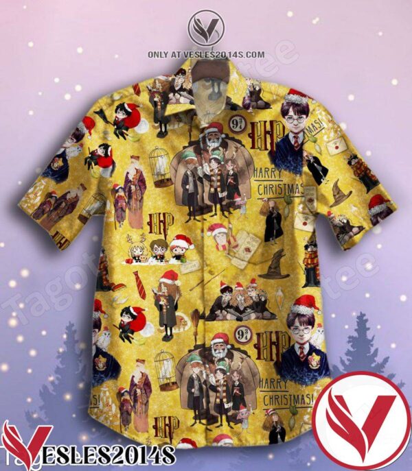 Harry Potter Harry Christmas Yellow Hawaiian Shirt, Unique Gifts For Friends - Vesles2014S 1