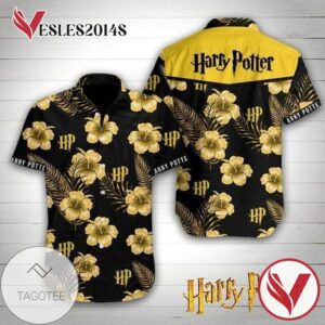 Harry Potter Hawaiian Graphic Print Short Sleeve Hawaiian Casual Shirt Vesles2014S 1