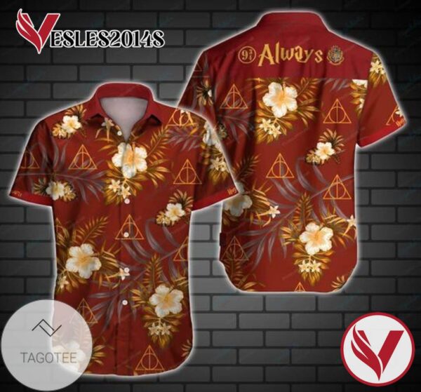 Harry Potter Hawaiian II Graphic Print Short Sleeve Hawaiian Casual Shirt Vesles2014S 1