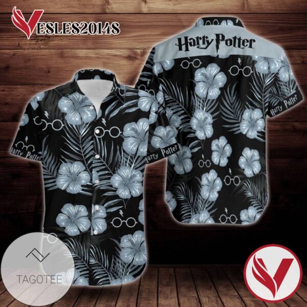 Harry Potter Hawaiian III Graphic Print Short Sleeve Hawaiian Casual Shirt Vesles2014S