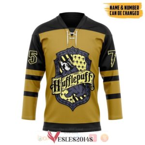 Harry Potter Hufflepuff Custom Hockey Jersey, Trending Gifts For Fans - Vesles2014s