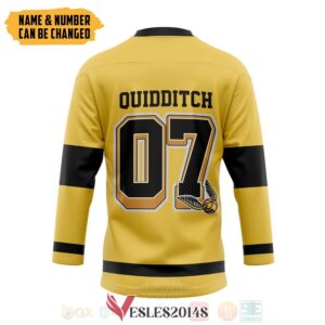 Harry Potter Hufflepuff House Personalized Hockey Jersey, Trending Gifts For Fans - Vesles2014s 1