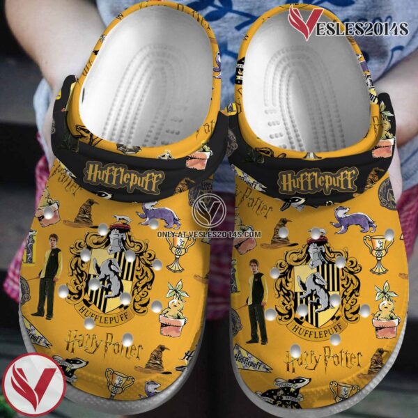 Harry Potter Hufflepuff Movie Crocs Crocband Clogs Shoes Comfortable For Men Women and Kids Style 2 - Vesles2014S