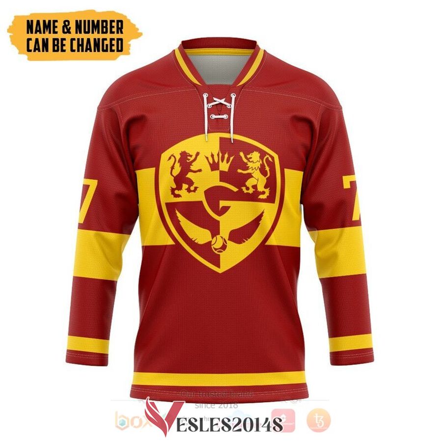 Harry Potter Quidditch Gry Custom Hockey Jersey, Trending Gifts For Fans - Vesles2014s
