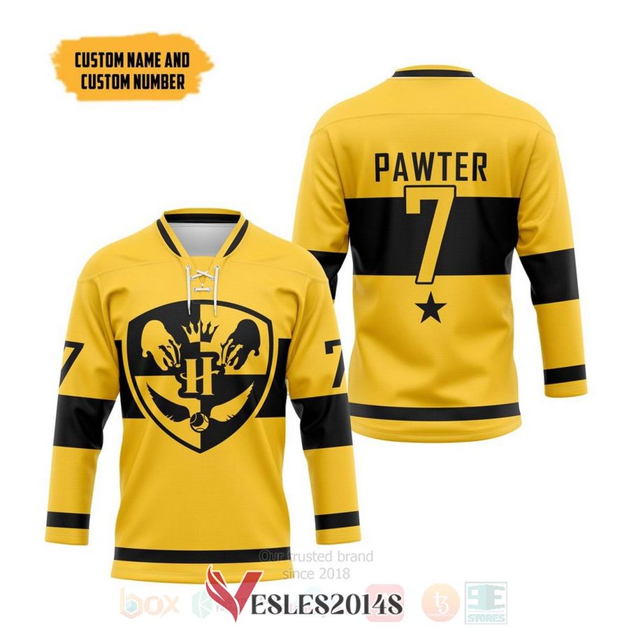 Harry Potter Quidditch Huff Personalized Hockey Jersey, Trending Gifts For Fans - Vesles2014s 2