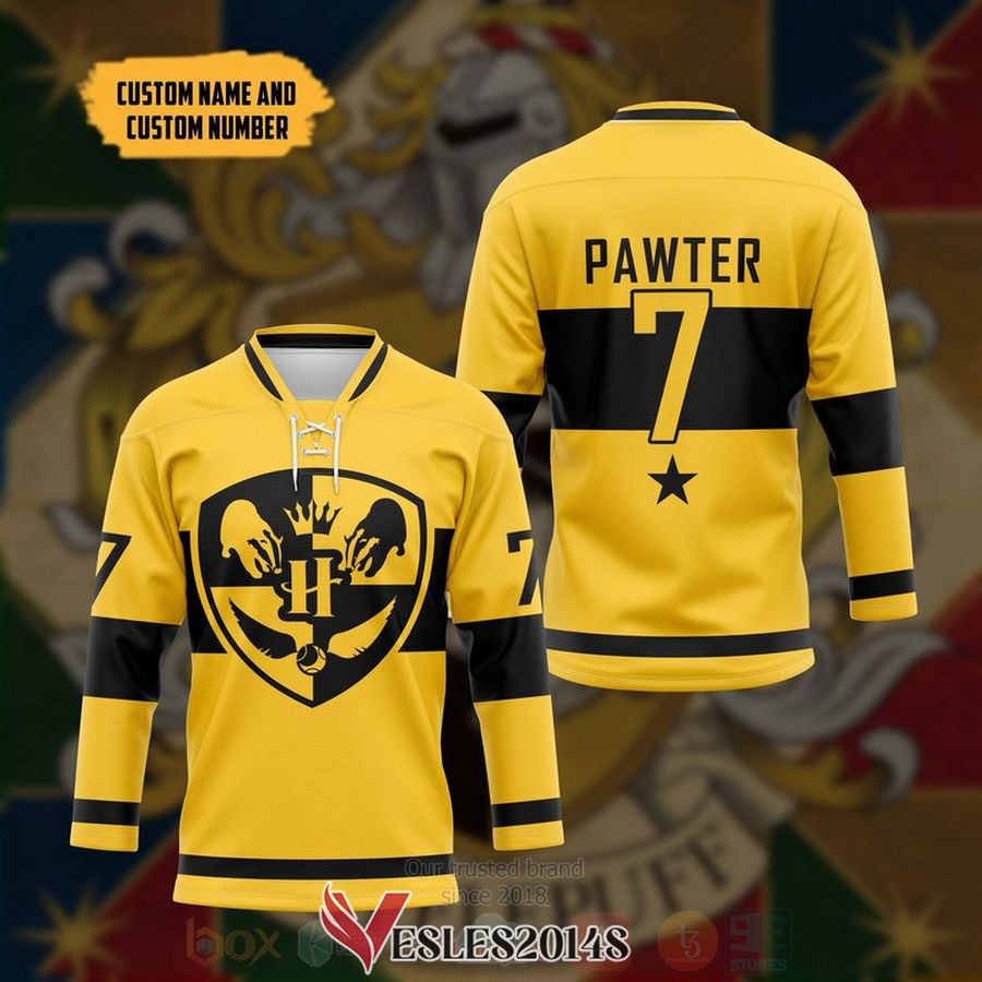 Harry Potter Quidditch Huff Personalized Hockey Jersey, Trending Gifts For Fans - Vesles2014s 3
