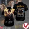 Harry Potter Signatures 25 Years Anniversary Black Hawaiian Shirt And Short, Unique Gifts For Friends - Vesles2014S 1