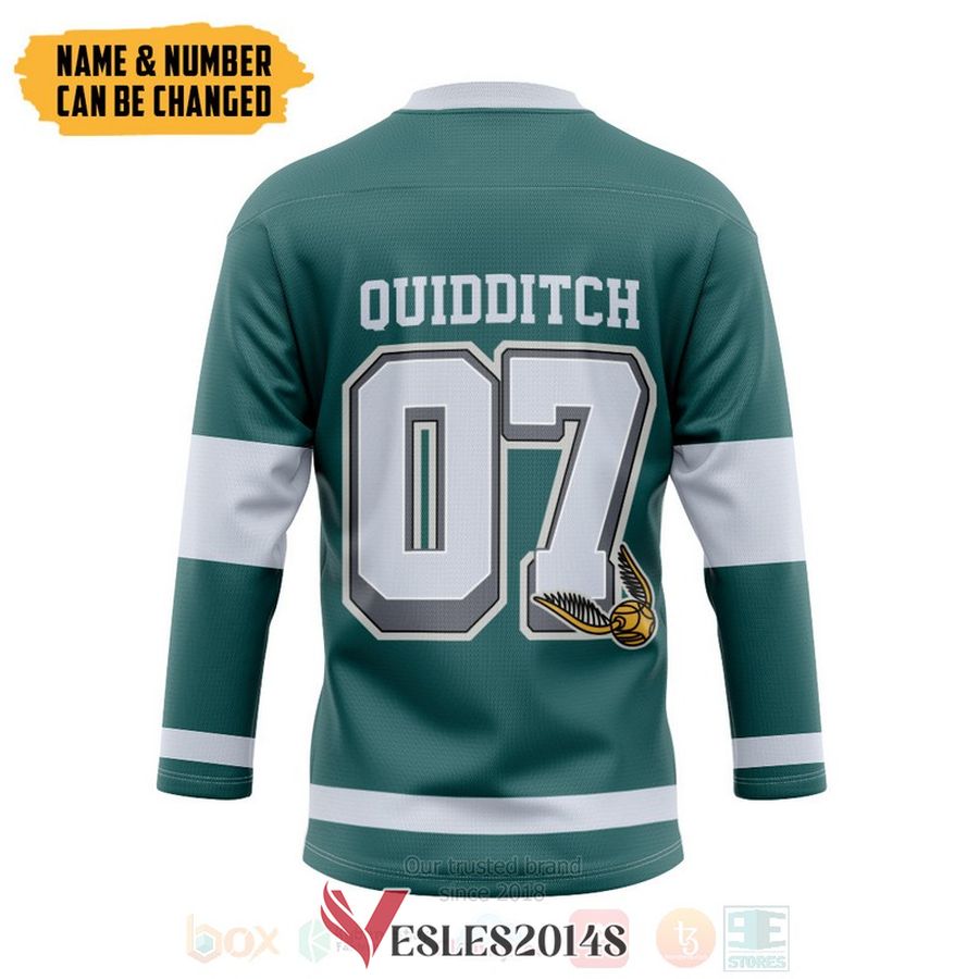 Harry Potter Slytherin House Personalized Hockey Jersey, Trending Gifts For Fans - Vesles2014s 1