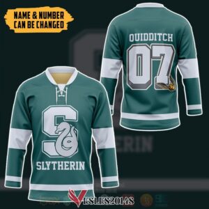 Harry Potter Slytherin House Personalized Hockey Jersey, Trending Gifts For Fans - Vesles2014s 2
