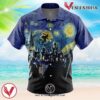 Harry Potter Starry Night Hogwarts Hawaiian Button Up Shirt, Perfect Gifts For Anime Lovers - Vesles2014S