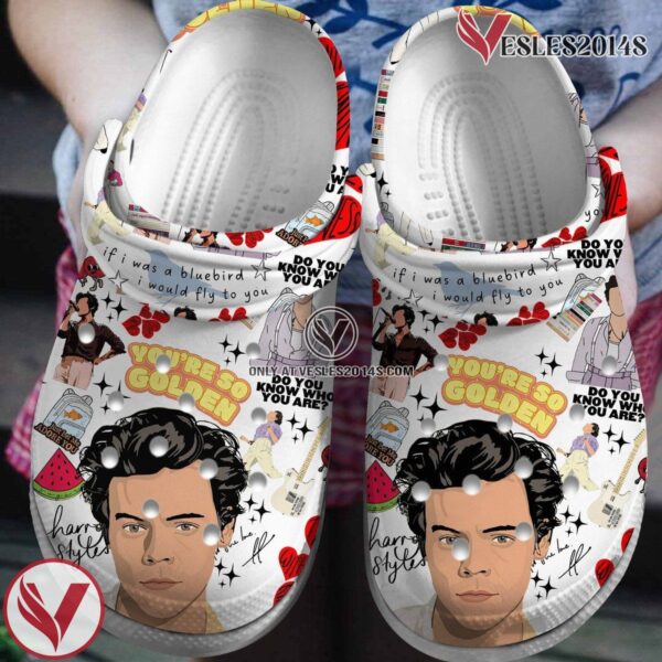 Harry Styles Music Crocs Crocband Clogs Shoes, Unique Gifts For Fans Style 1 - Vesles2014S