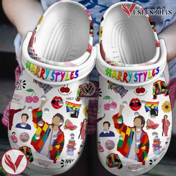 Harry Styles Music Crocs Crocband Clogs Shoes, Unique Gifts For Fans Style 6 - Vesles2014S