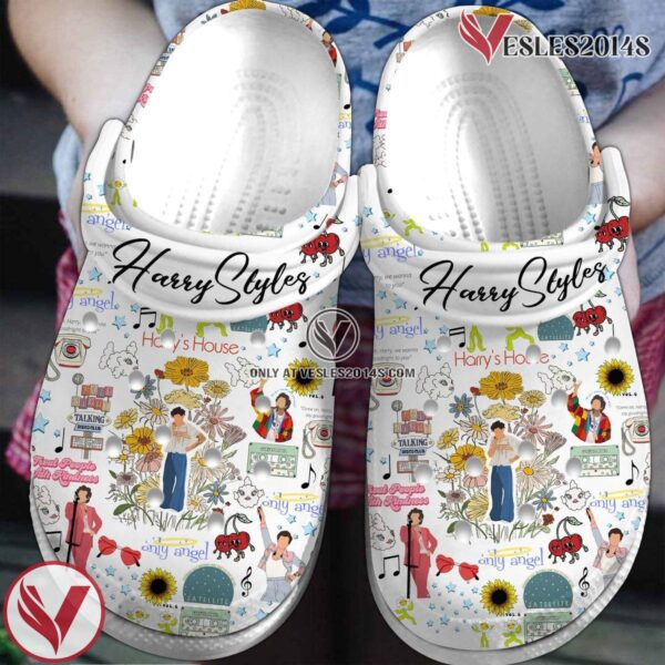 Harry Styles Music Crocs Crocband Clogs Shoes, Unique Gifts For Fans Style 7 - Vesles2014S