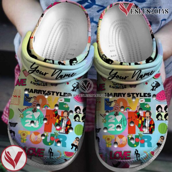 Harry styles One Direction Band Music Crocs Crocband Clogs Shoes, Unique Gifts For Fans Style 2 - Vesles2014S