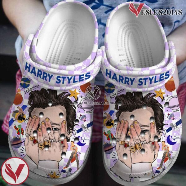 Harry styles One Direction Band Music Crocs Crocband Clogs Shoes, Unique Gifts For Fans Style 3 - Vesles2014S