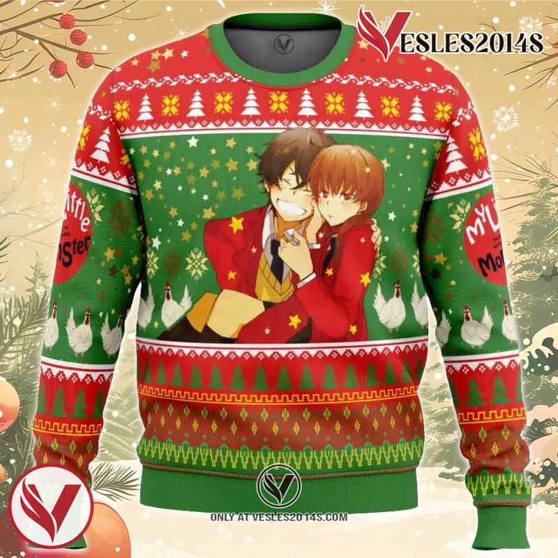 Haru and Shizuku My Little Monster Ugly Christmas Sweater, Unique Christmas Gift For Fans - Vesles2014S