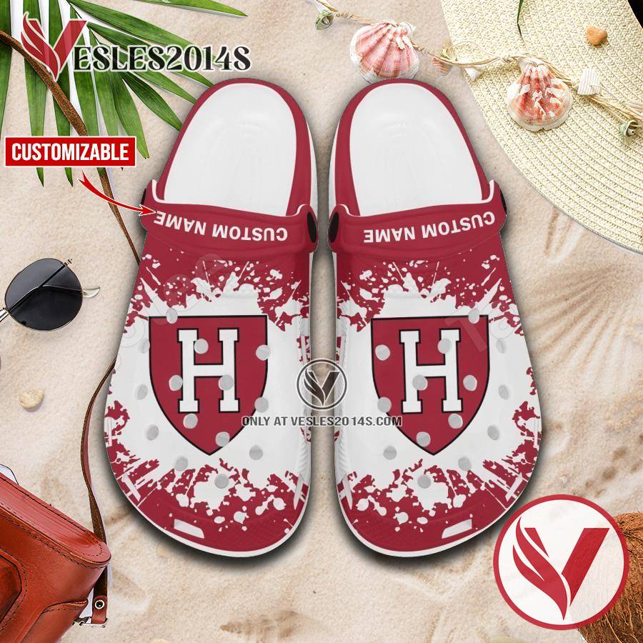 Harvard Crimson Logo Crocs Shoes For Men And Women, Unique Clogs Shoes For Fans - Vesles2014S 1